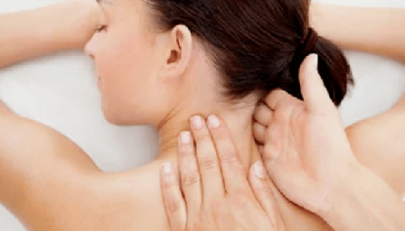 Treatment of cervical osteochondrosis with massage