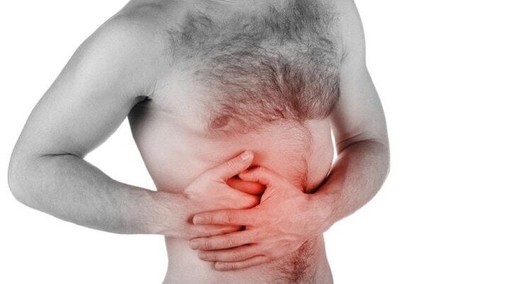 pain in Organs internal organs radiating to the lower back